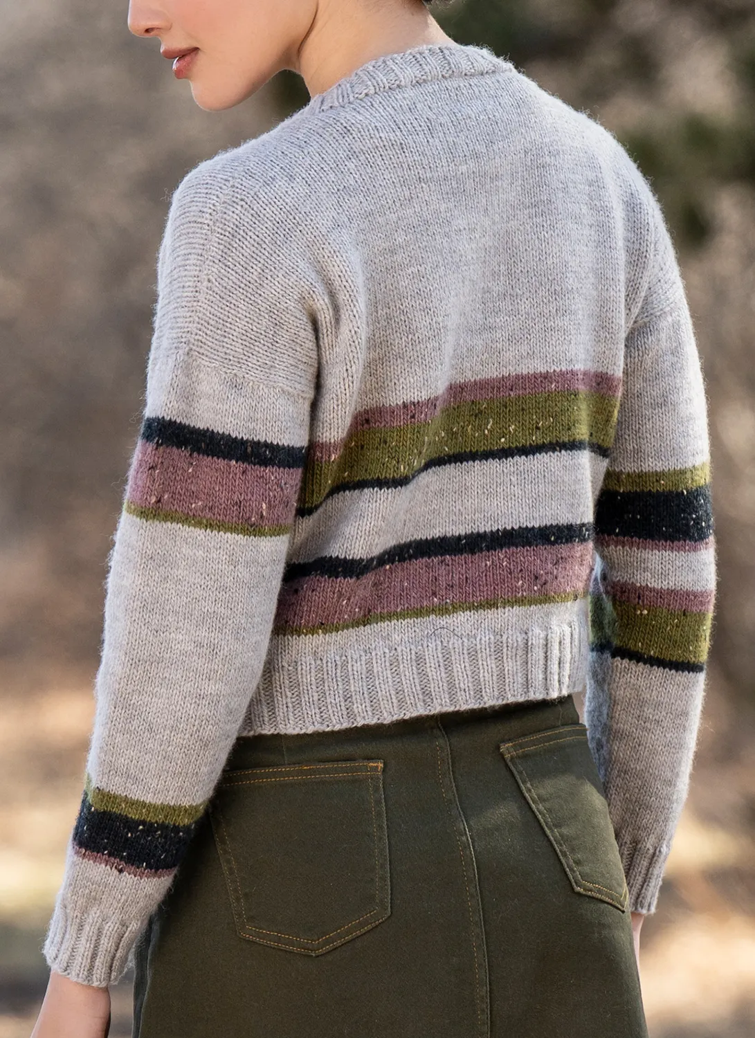 Blue Sky Fibers Perham Pullover 202634 Strickanleitung gestreift