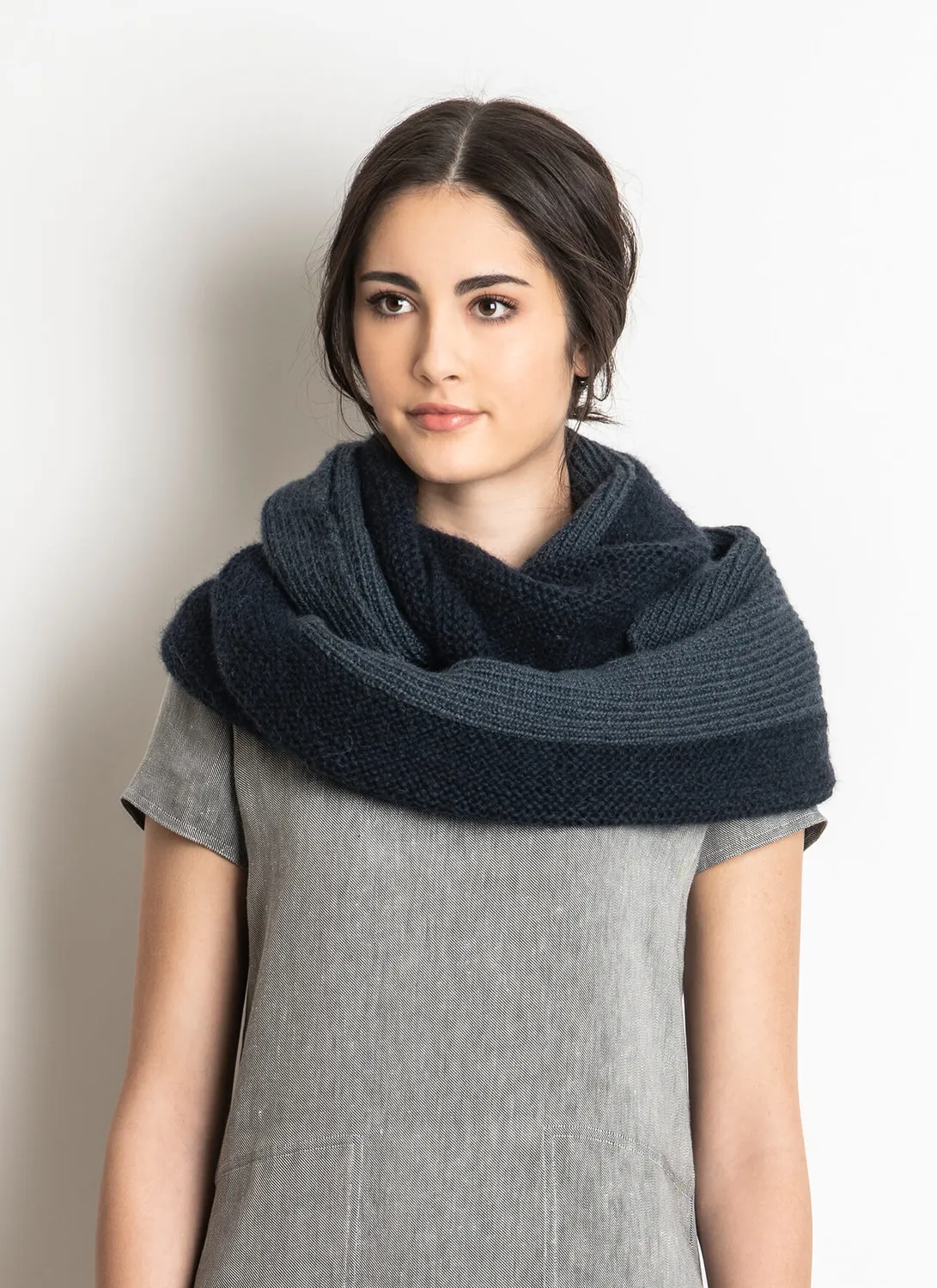 Blue Sky Fibers Classic Harris Wrap Strickanleitung 2 Garne