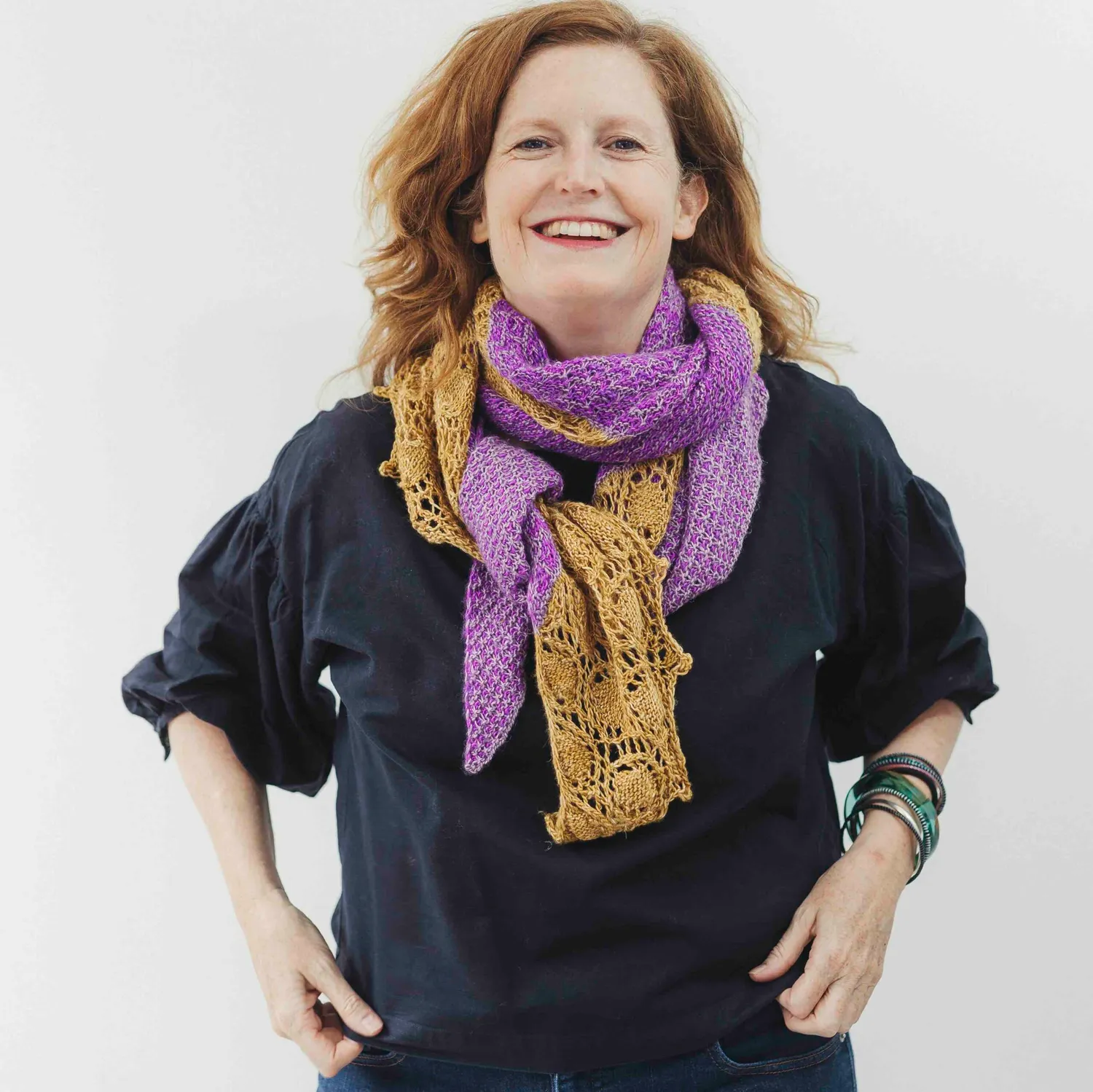 Cowgirlblues Actinotus Wrap Strickset Mosaiktuch