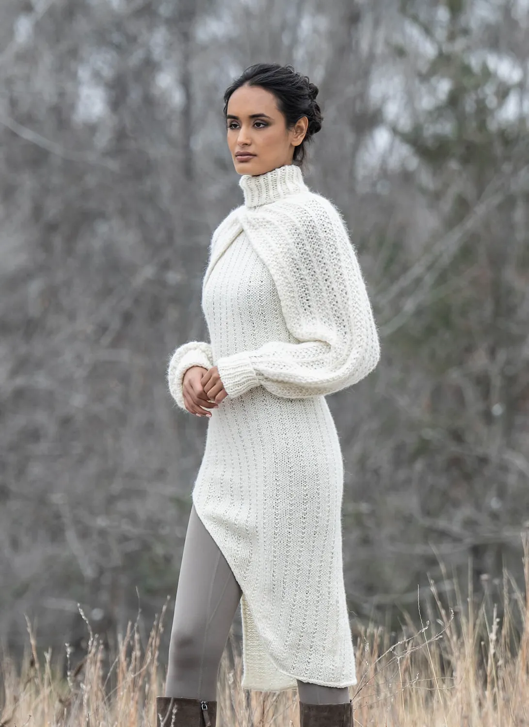 Blue Sky Fibers Vega Shrug & Tunic Strickanleitung Set