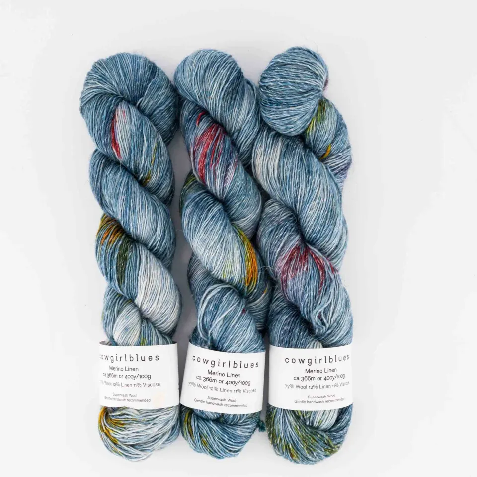 Cowgirlblues Merino Linen Wolle Cher 100g Sommergarn