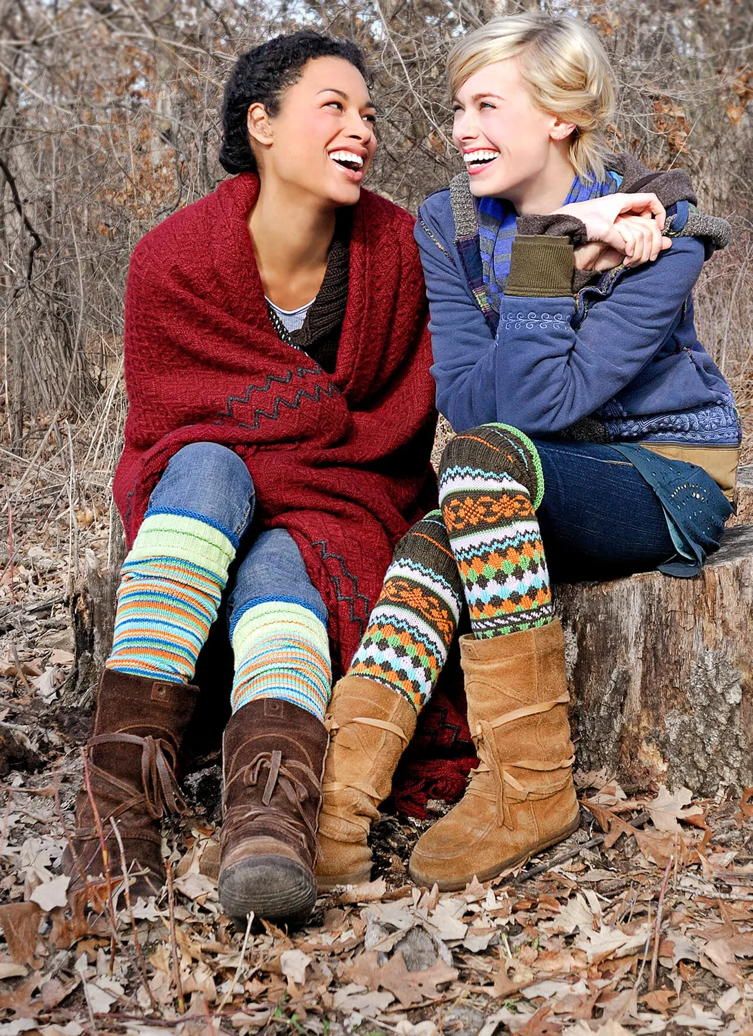 Blue Sky Fibers Lulu Leggings Strickanleitung Fair Isle Doppelpack
