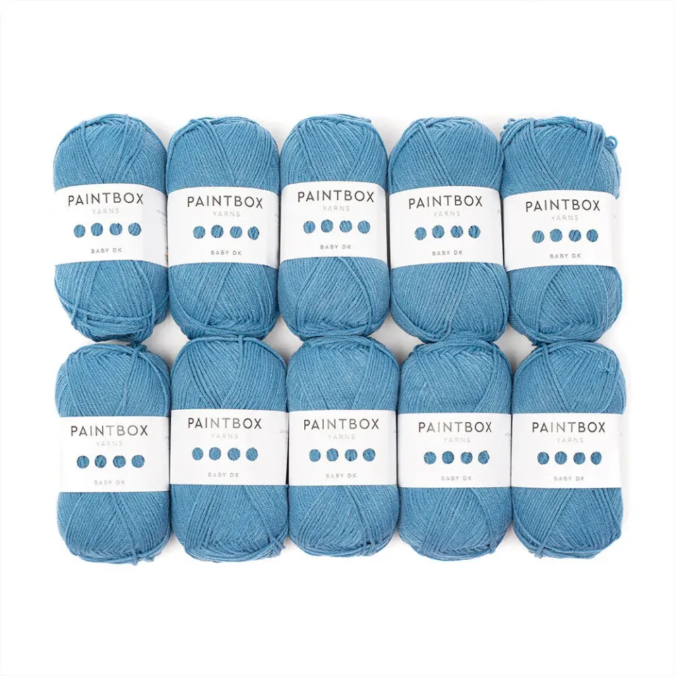Paintbox Yarns Baby DK Babywolle 10x50g Baby Blue weich