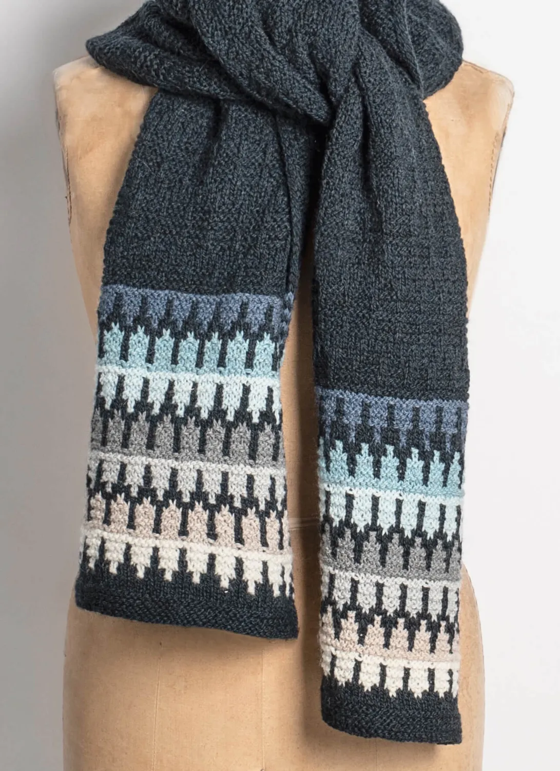 Blue Sky Fibers Classic Series Ephraim Wrap Strickanleitung Mosaik