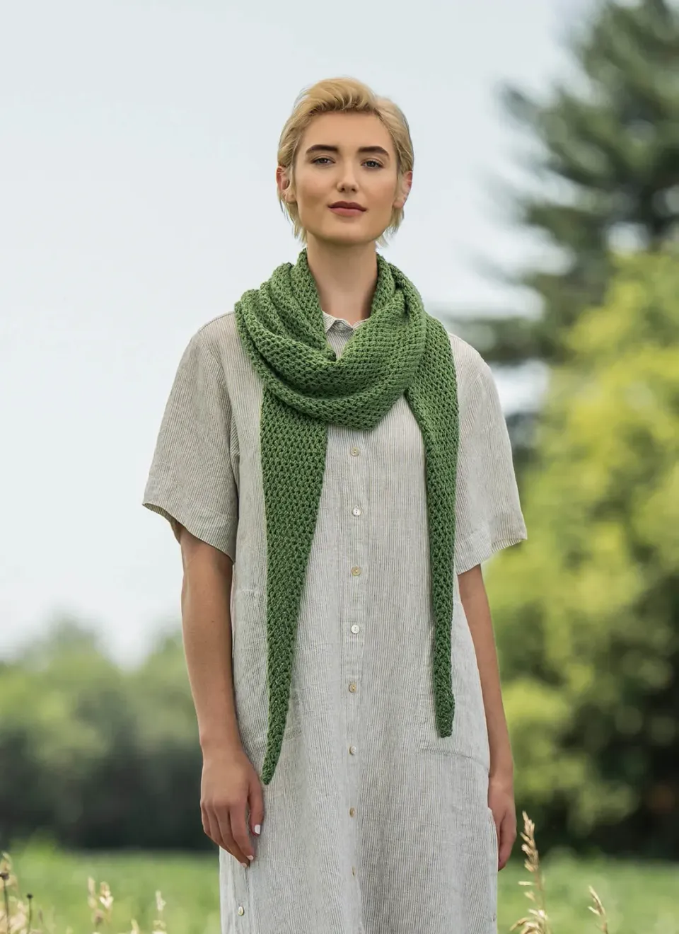 Blue Sky Fibers Classic Series Santa Cruz Wrap 202407 Tuch Lochmuster