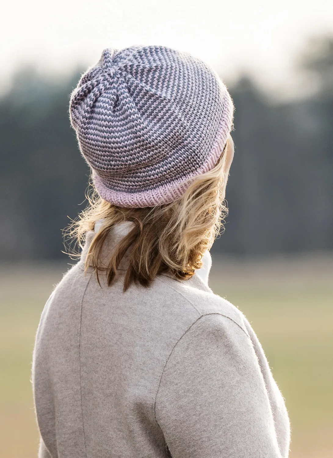 Blue Sky Fibers Lyden Hat Strickanleitung Skyland 2-farbig