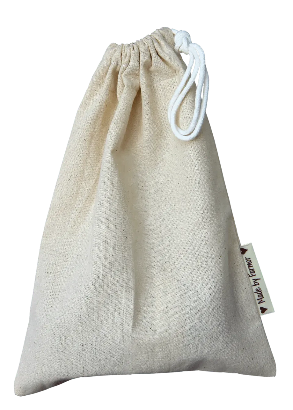 Go Handmade Stoffbeutel Made by farmor 12x19,5cm Baumwolle