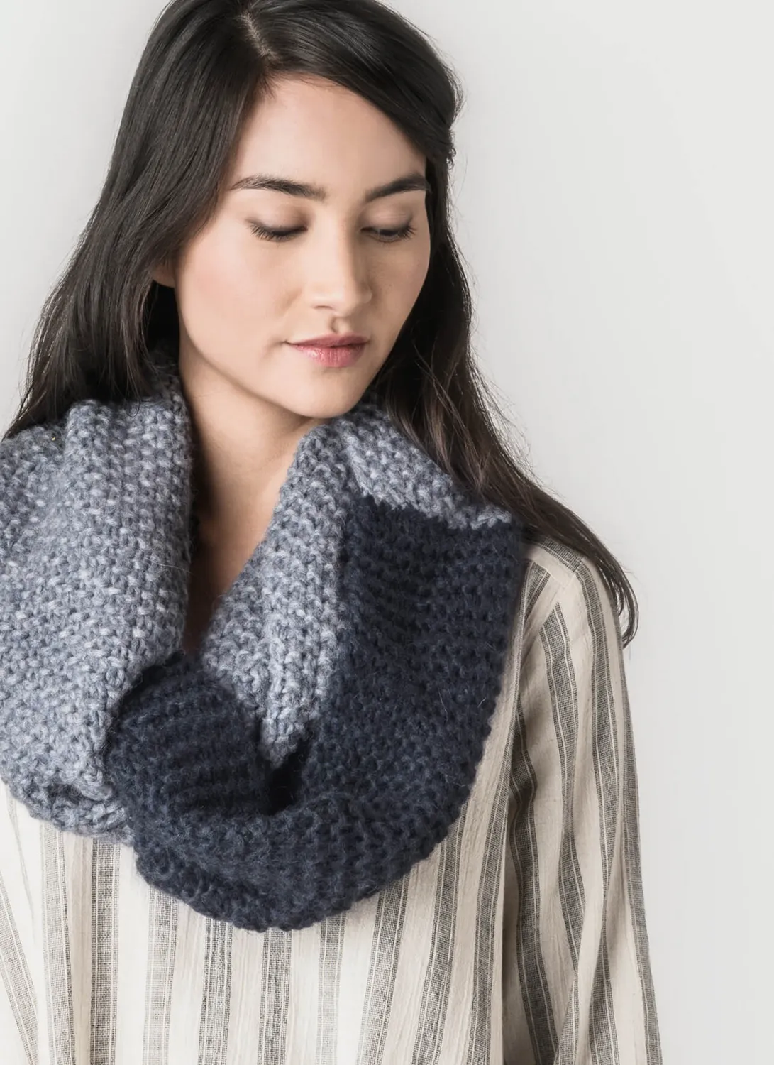 Blue Sky Fibers Classic Nevis Cowl Loop Strickanleitung PDF