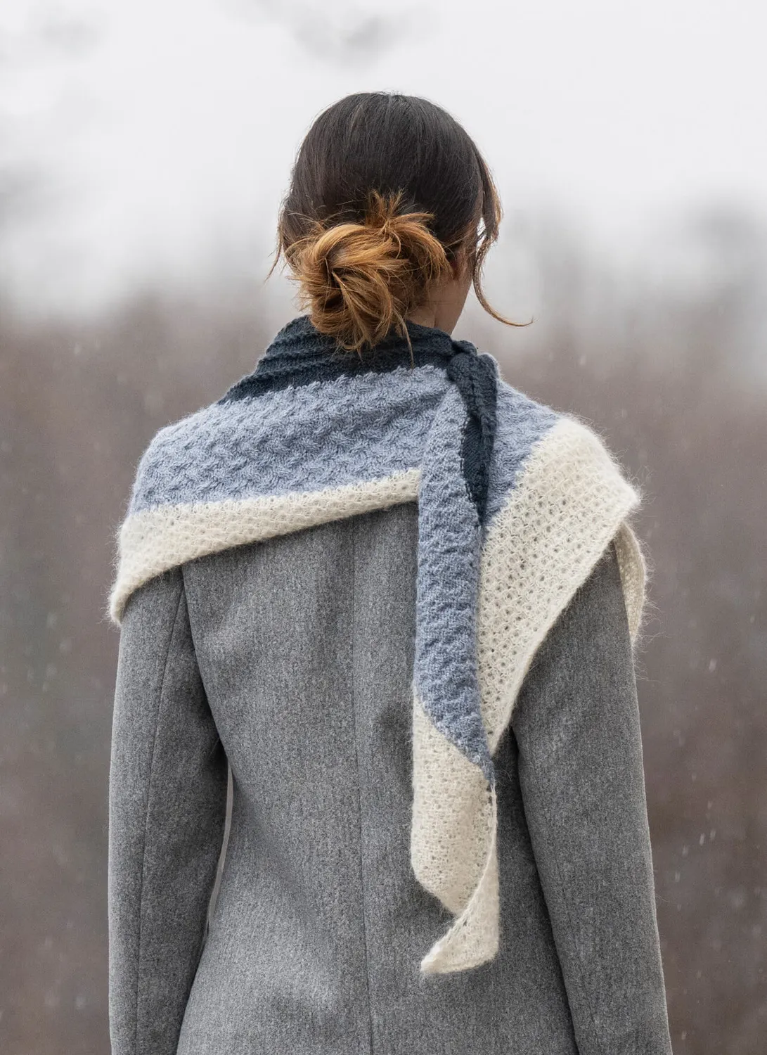 Blue Sky Fibers Classic Ocean Ombré Tuch Strickanleitung PDF