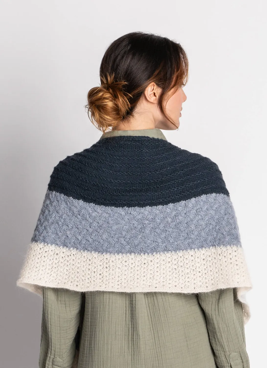 Blue Sky Fibers Classic Ocean Ombré Tuch Strickanleitung PDF