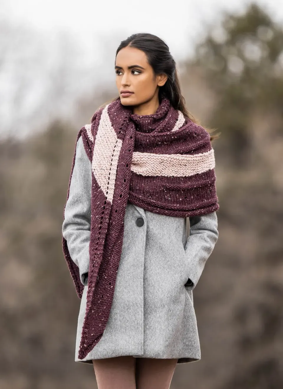 Blue Sky Fibers Classic Kelso Wrap 202236 Tuch Strickanleitung