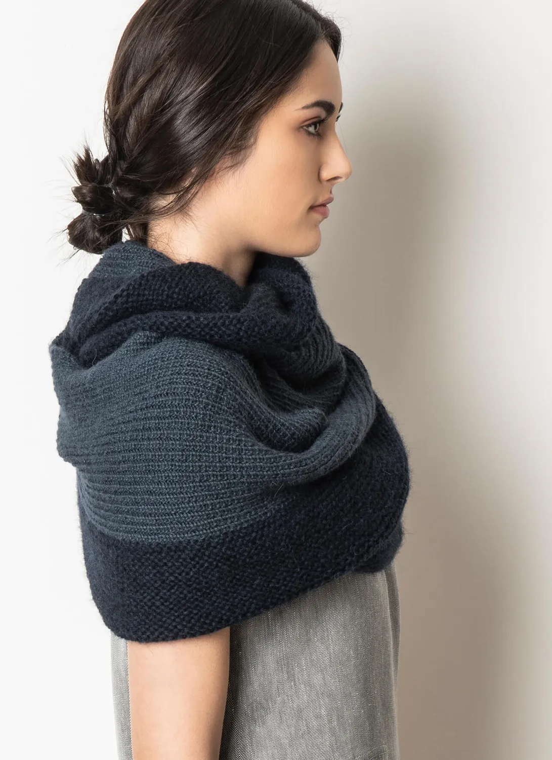 Blue Sky Fibers Classic Harris Wrap Strickanleitung 2 Garne