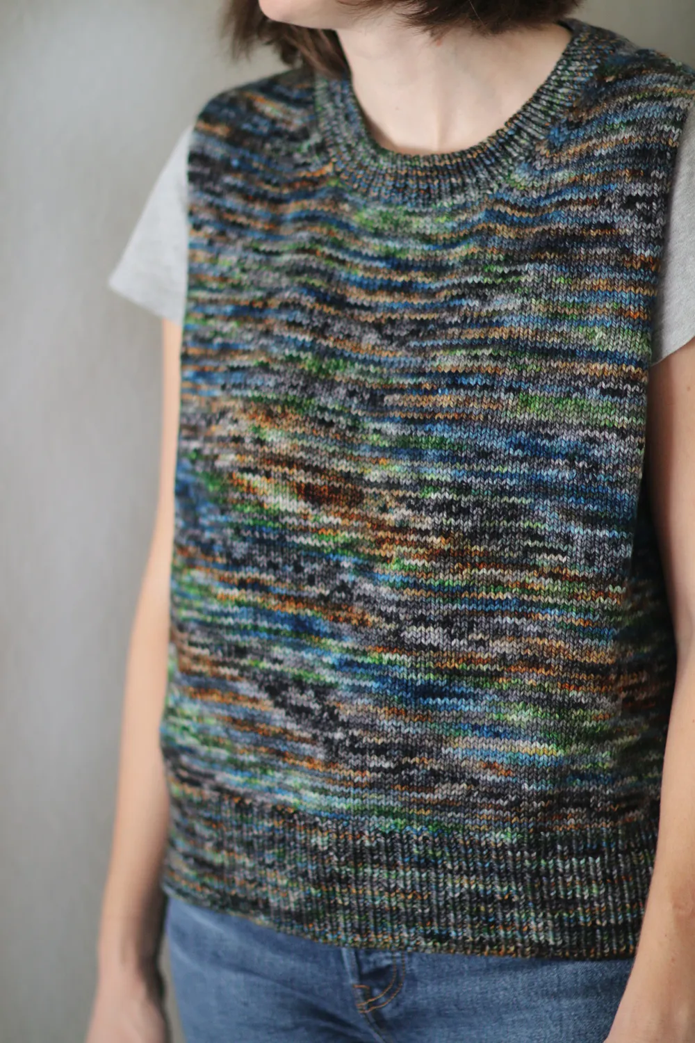 Madelinetosh Dear John PDF Strickanleitung Weste DK Gr.1-9