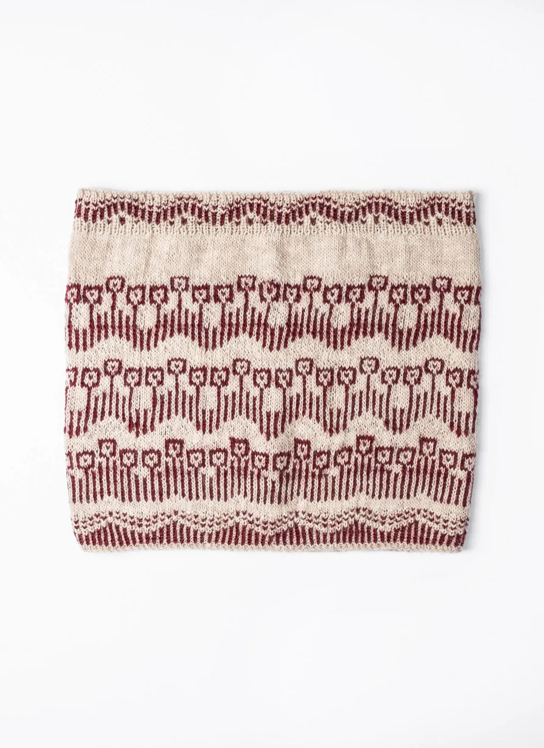 Blue Sky Fibers Classic Poppy Fields Cowl Strickanleitung PDF Colorwork