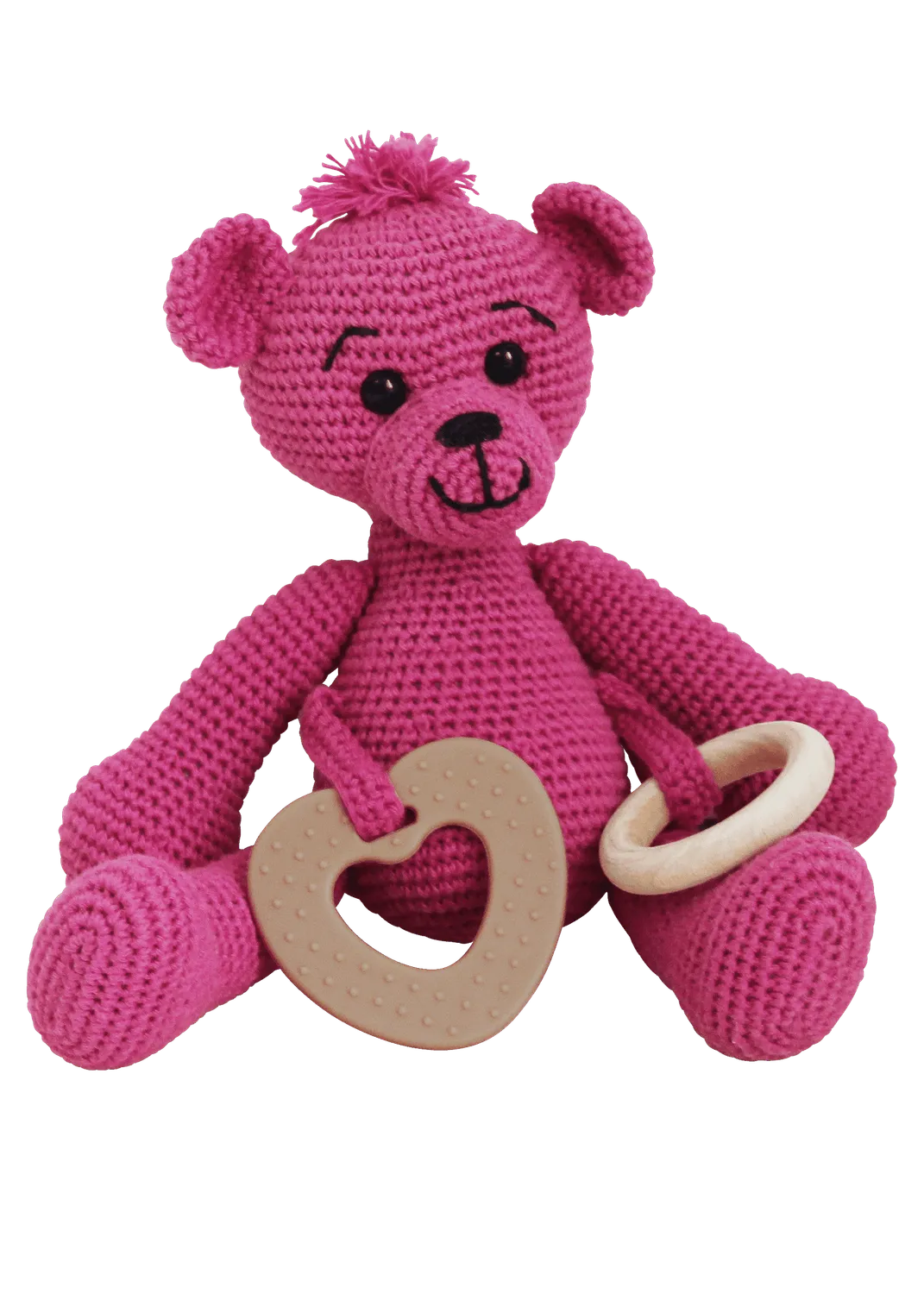 Go Handmade Sensory Teddy Häkelset Dunkelrosa 100 g Baumwolle