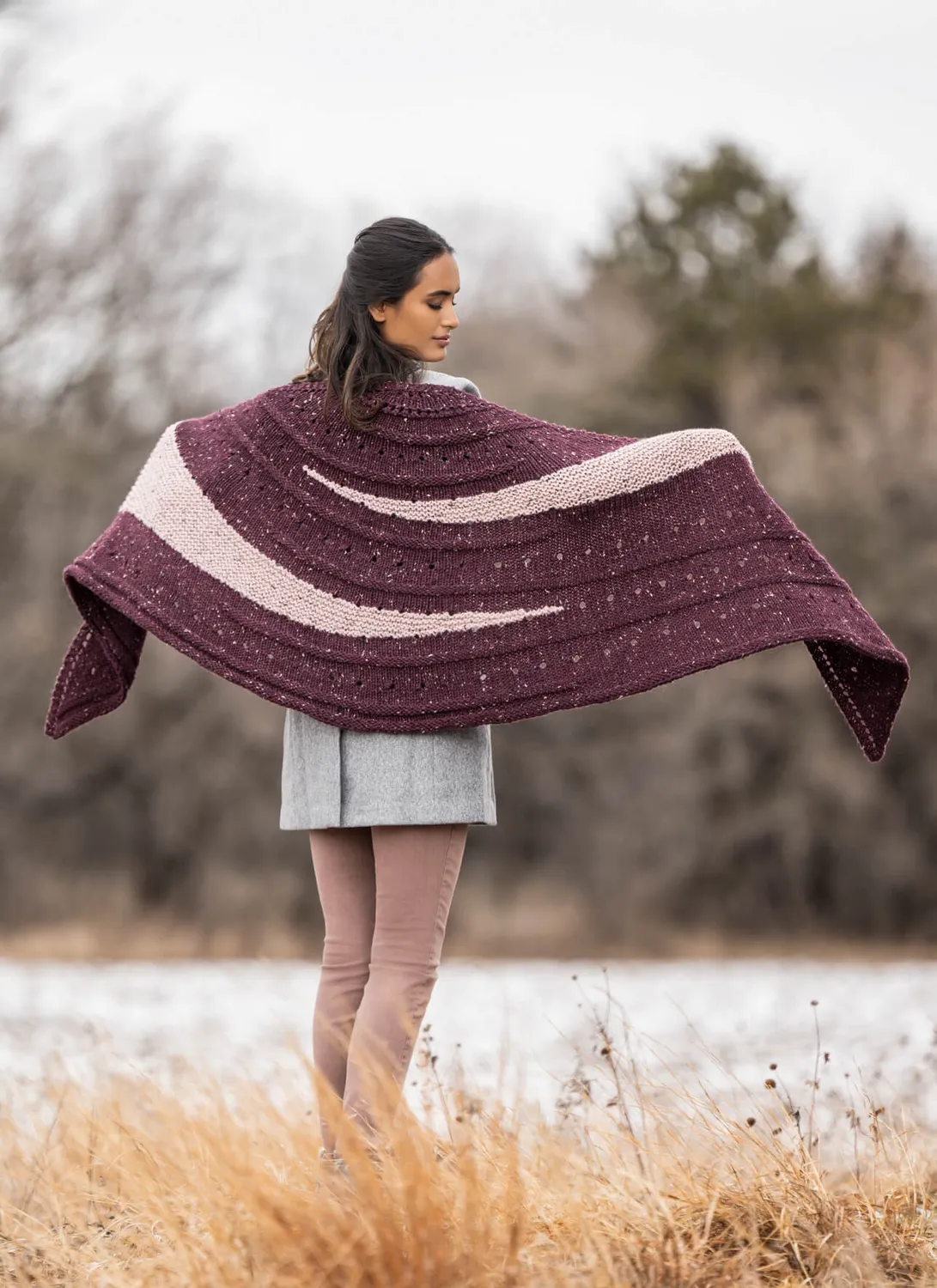 Blue Sky Fibers Classic Kelso Wrap 202236 Tuch Strickanleitung