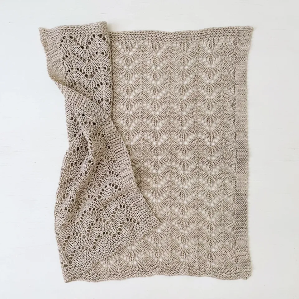 Madelinetosh Heirloom Blanket Anleitung PDF Babydecke