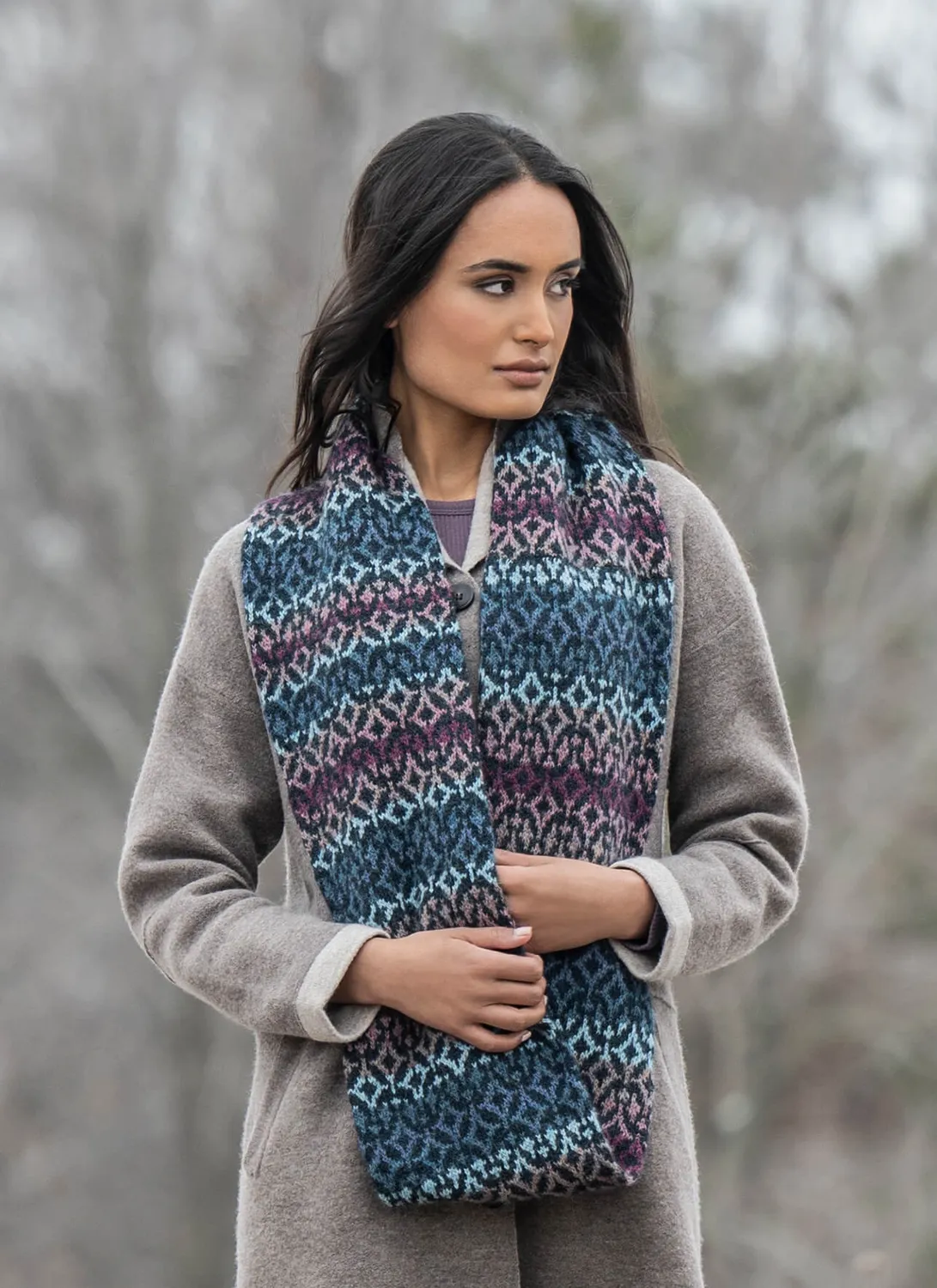 Blue Sky Fibers Classic North Star Cowl Strickanleitung Colorwork