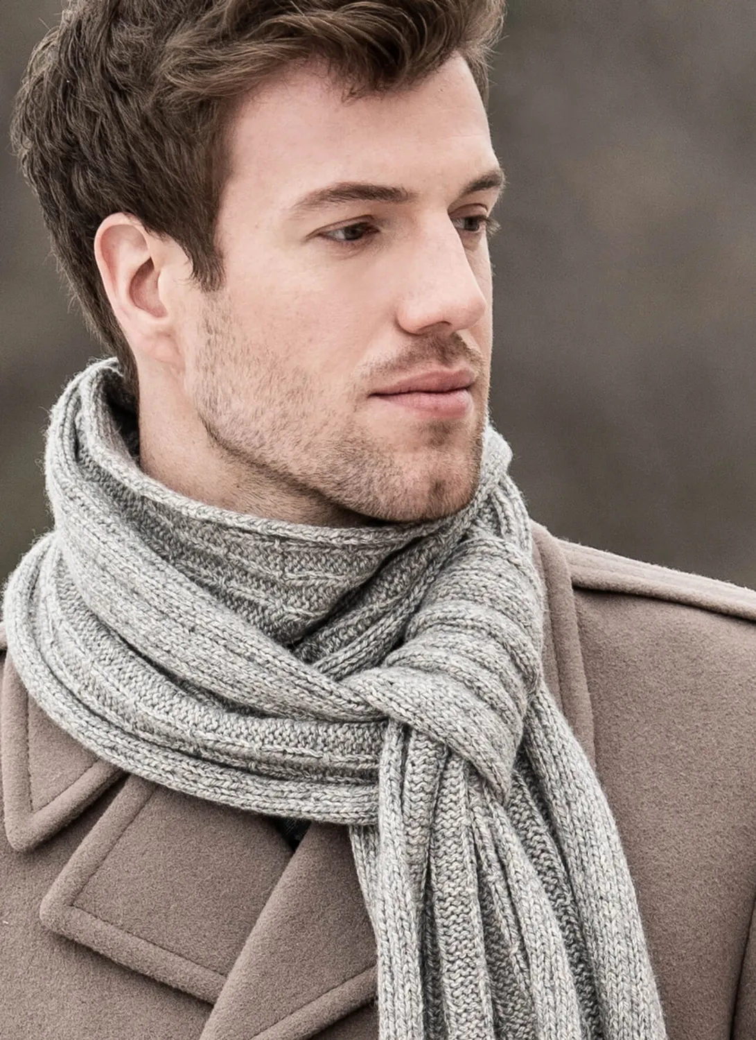Blue Sky Fibers Classic Roscoe Scarf Strickanleitung Schal reversibel