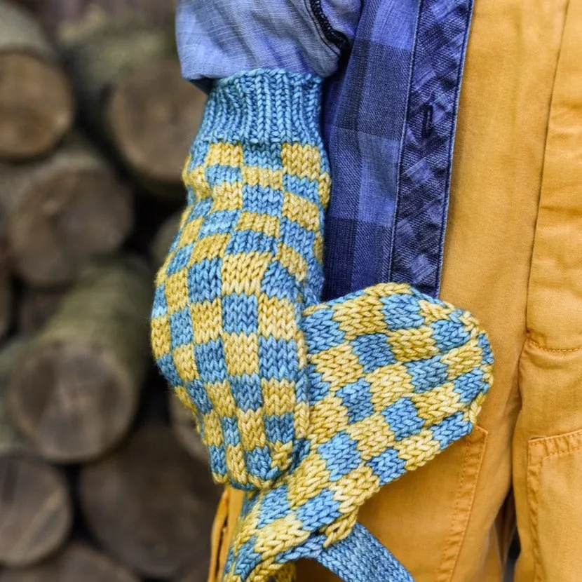 Madelinetosh Checkmate Mitts Strickanleitung PDF