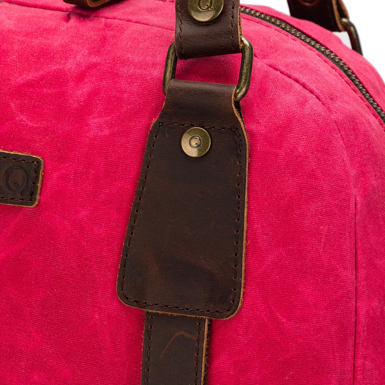 Madelinetosh Makers Canvas Rucksack Vivid Rose Wolltasche