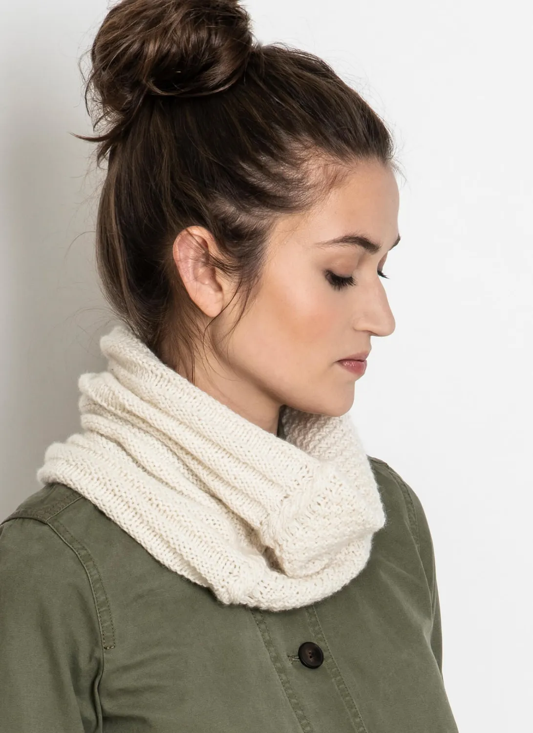 Blue Sky Fibers Classic Series Circle Pines Cowl Strickanleitung Eco-Cashmere