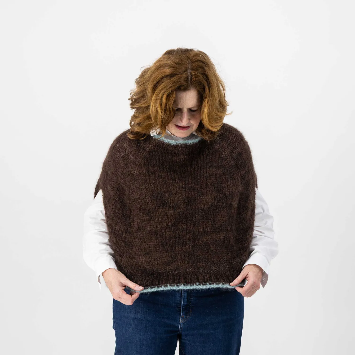Cowgirlblues Easy Fluffy Poncho Strickset Mohair