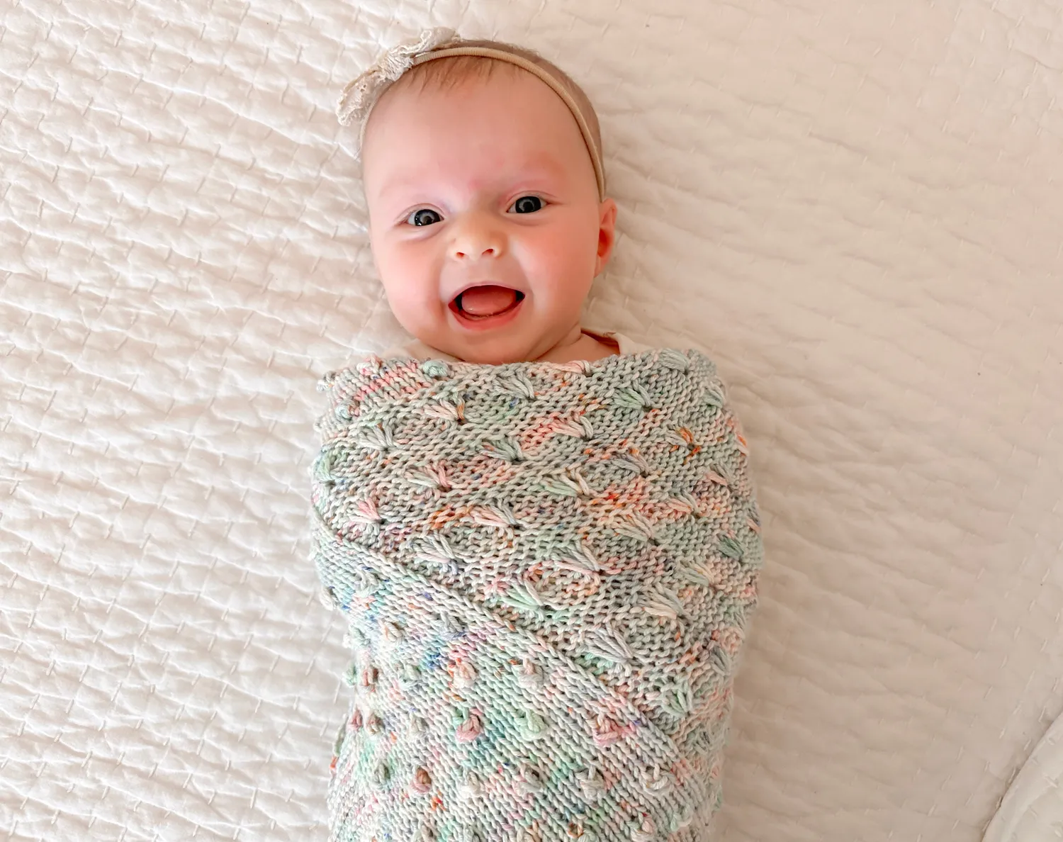Madelinetosh Fairy Lights Blanket PDF Strickanleitung Babydecke