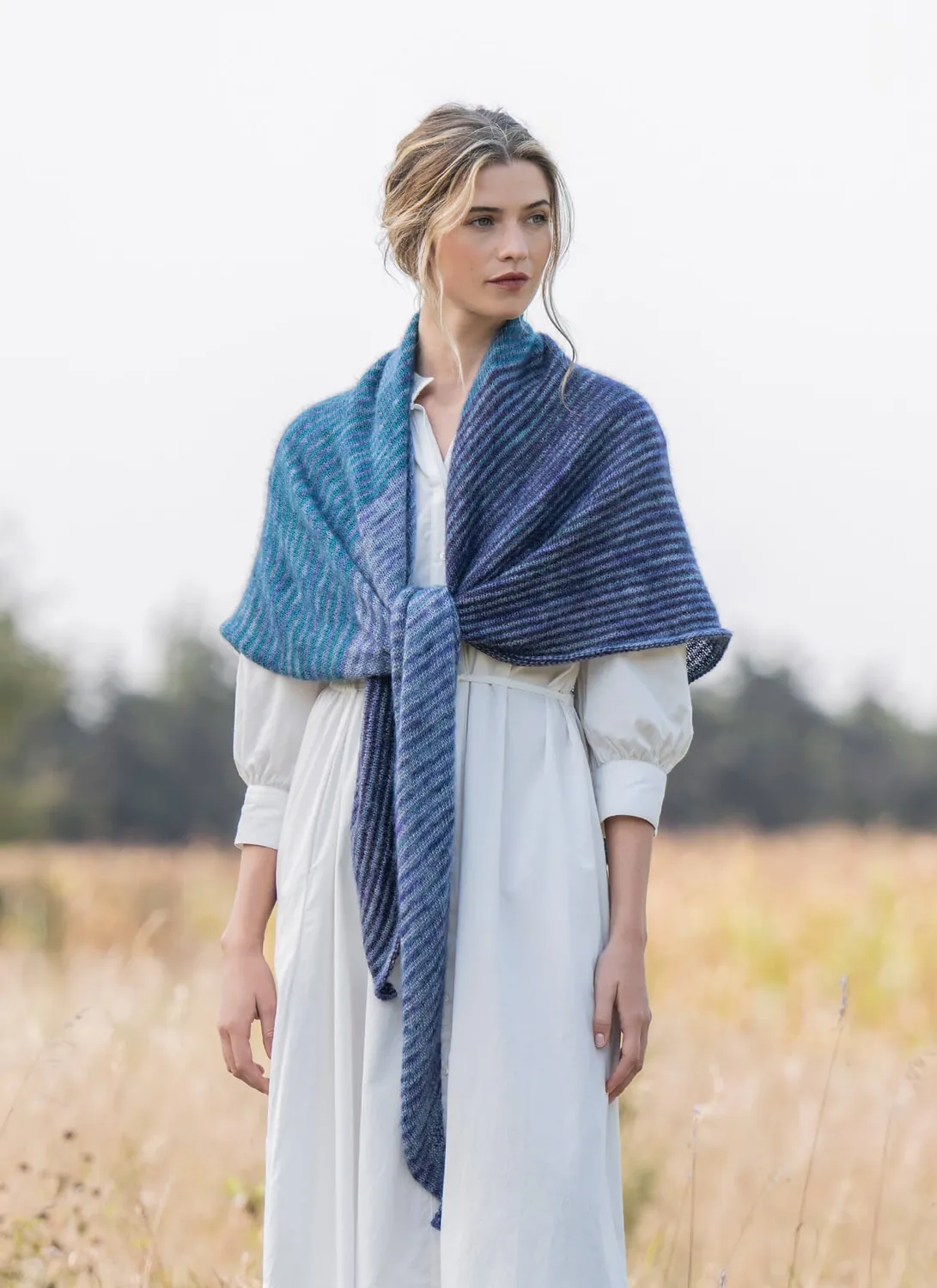 Blue Sky Fibers Classic Sea Breeze Wrap Strickanleitung Stola