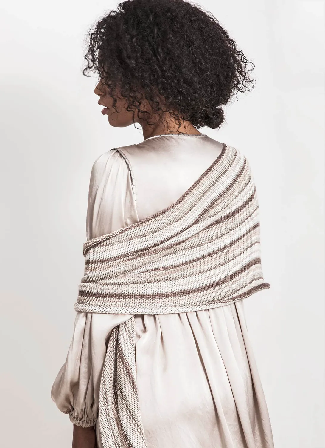 Blue Sky Fibers Windom Silk Wrap Strickanleitung Streifen