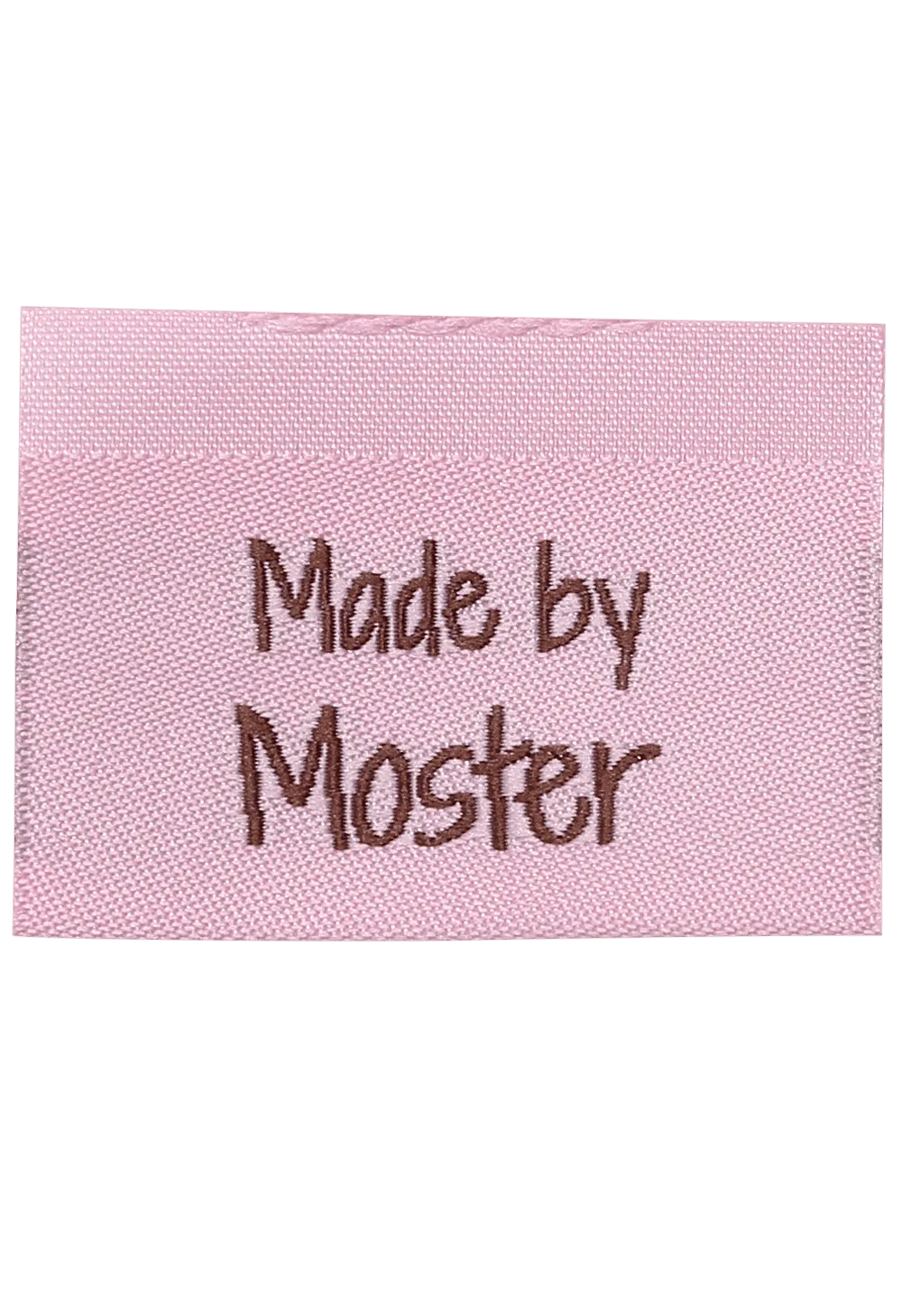 Go Handmade Made by moster Weblabel 35x19 mm pink 10 Stück