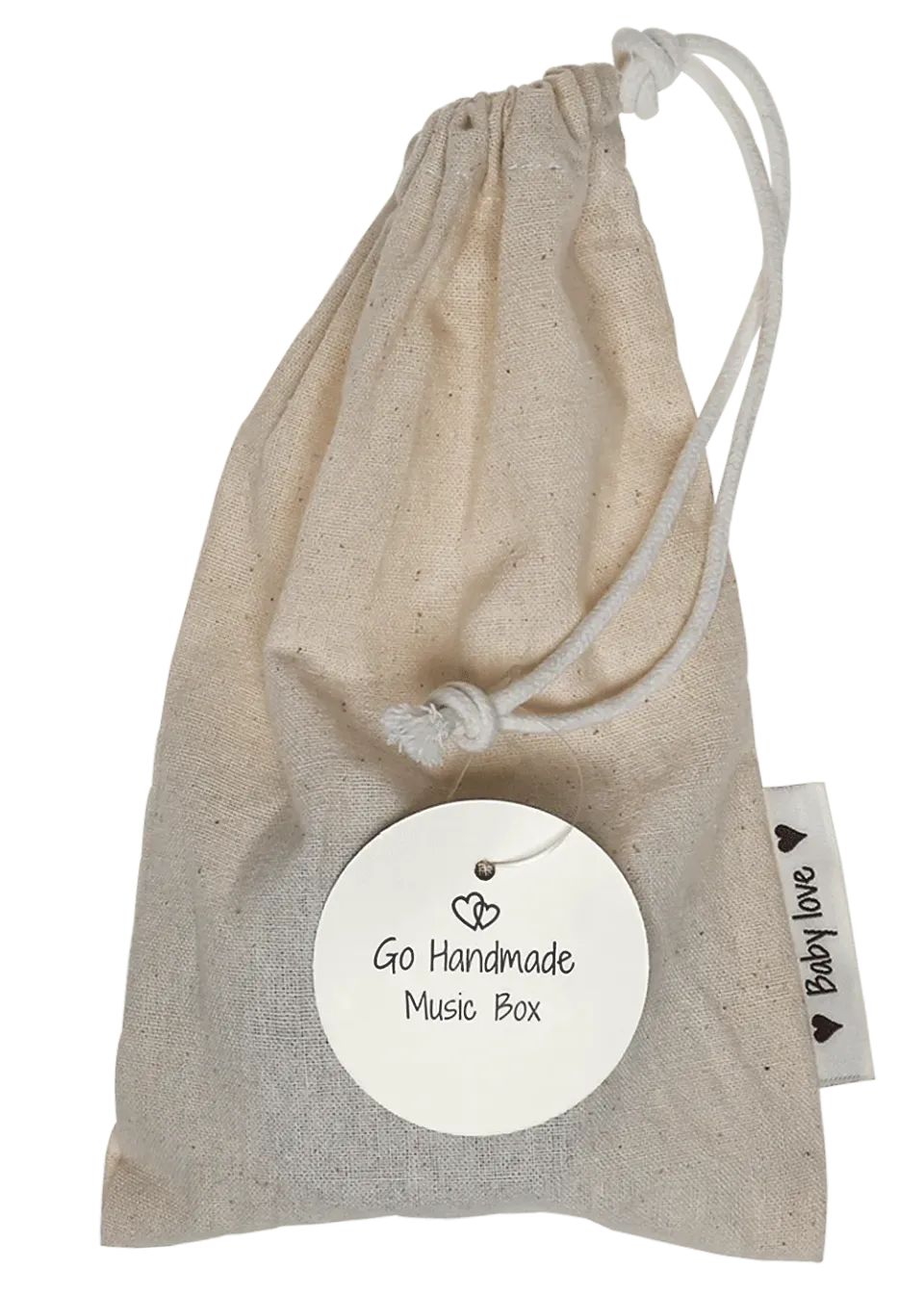 Go Handmade Spieluhr Baby Rock a Bye Baumwollbeutel