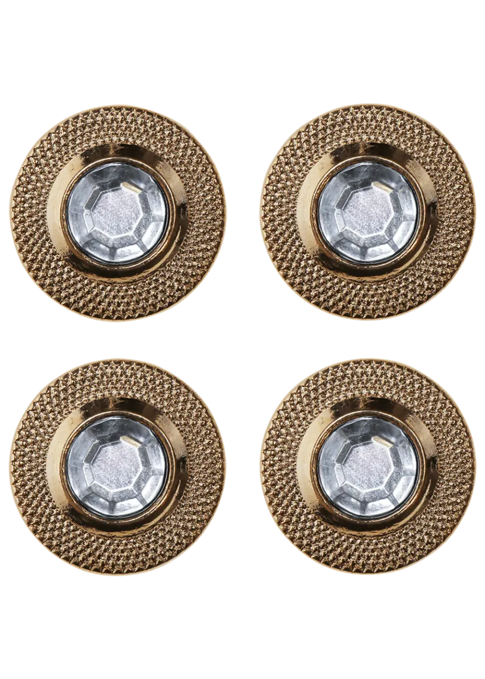 Go Handmade Bling Buttons D17mm Strassknöpfe 4er