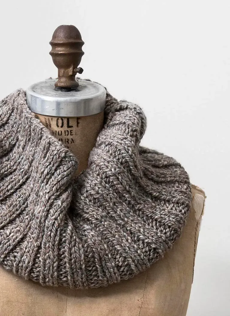 Blue Sky Fibers Long Island Cowl Strickanleitung Alpaka Seide