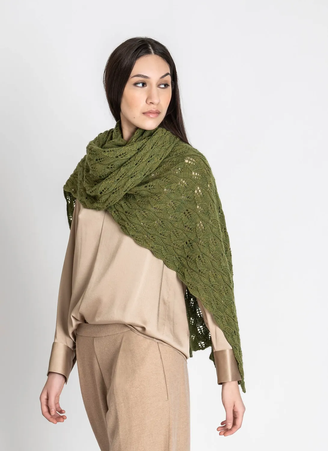 Blue Sky Fibers Classic Series Leaf Wrap Strickanleitung Tuch