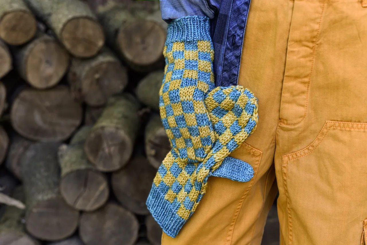 Madelinetosh Checkmate Mitts Strickanleitung PDF