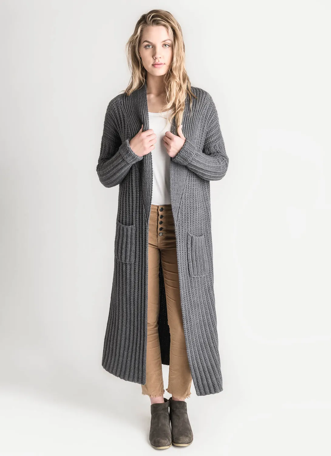 Blue Sky Fibers Classic Series Dover Duster Strickanleitung XS-XXL