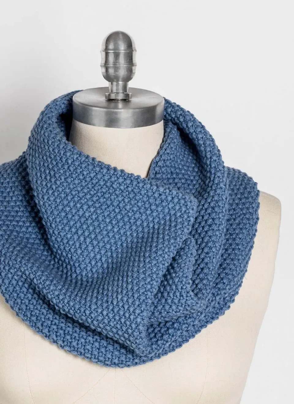 Blue Sky Fibers Columbia Cowl Strickanleitung Seed-Stitch 2 Stränge