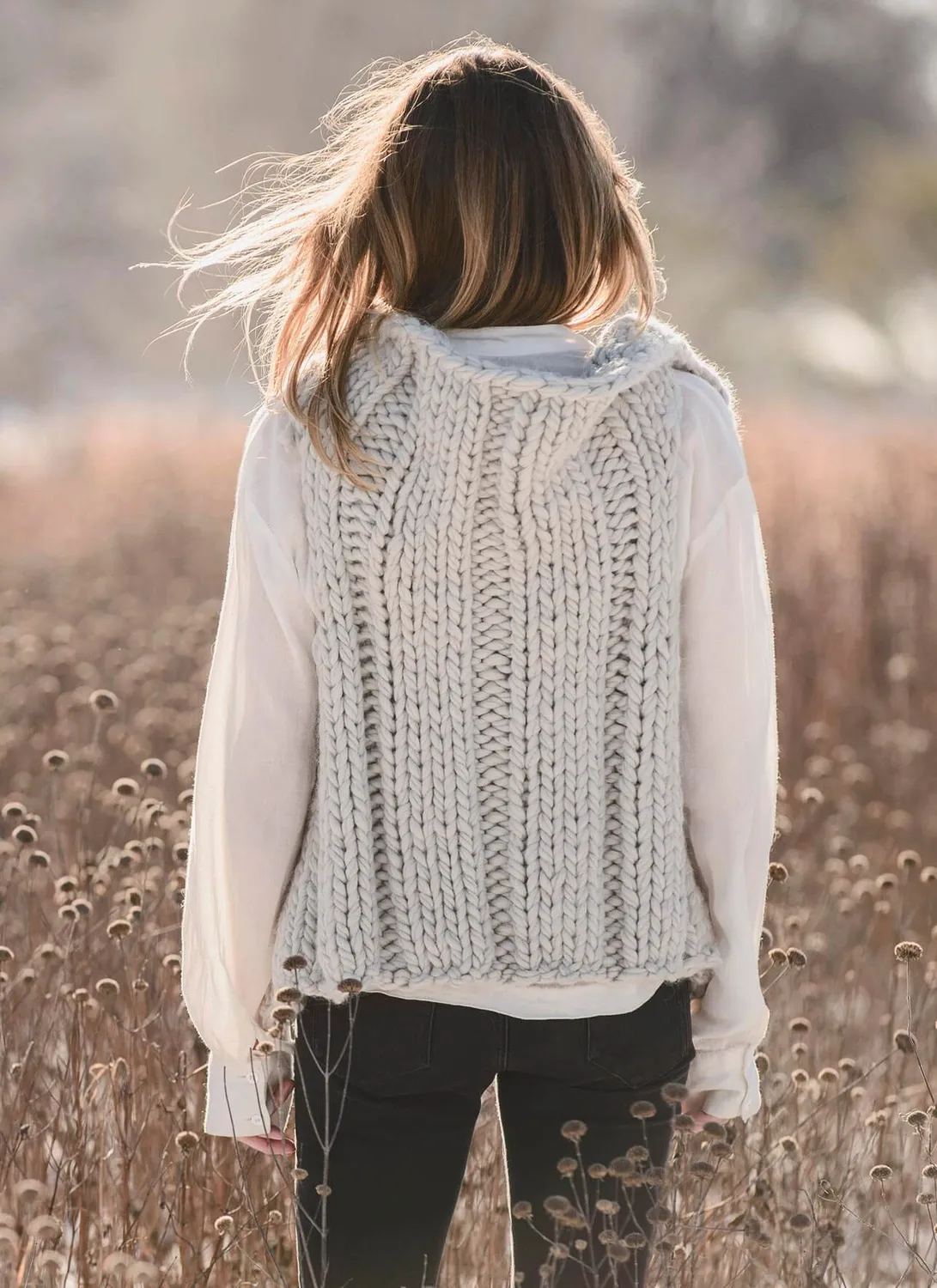 Blue Sky Fibers Baxter Weste Strickanleitung Bulky